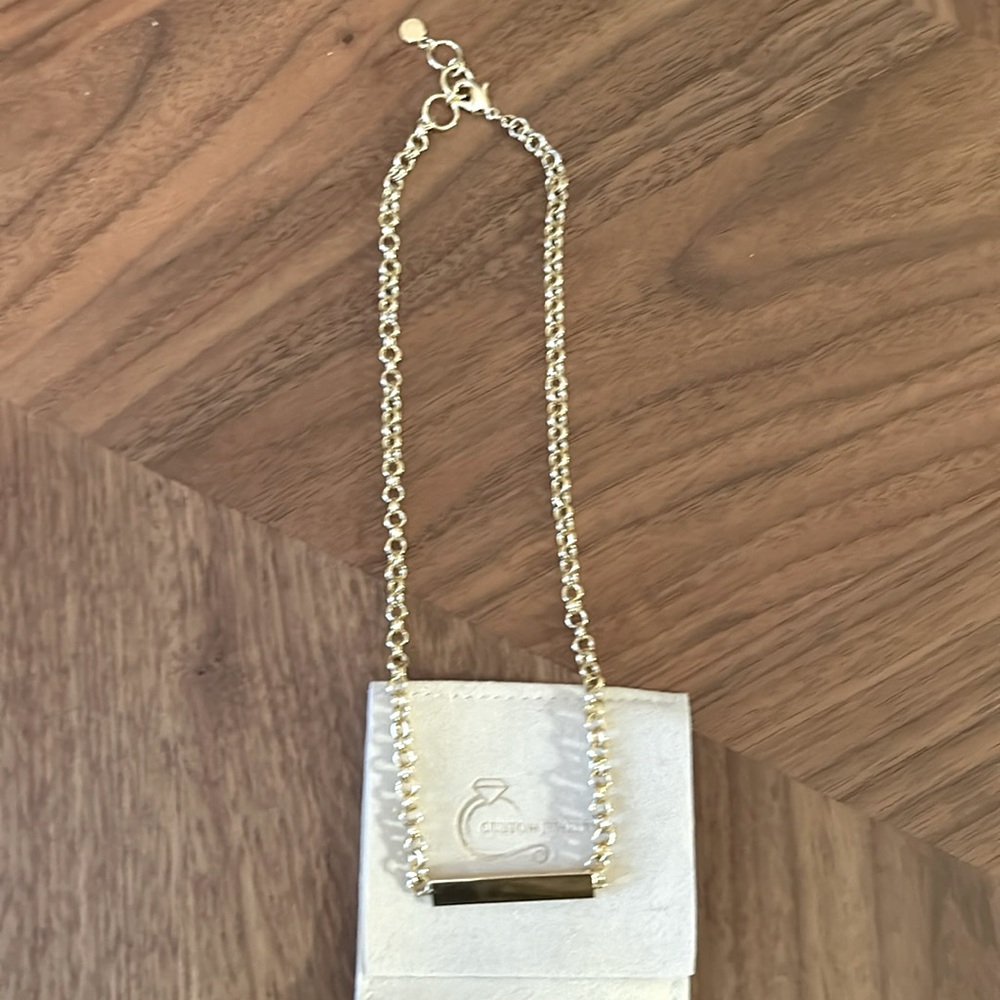 Gorjana Lou tag necklace like new